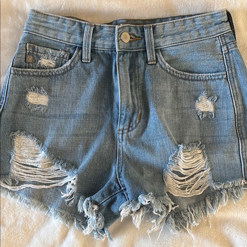 Distressed Denim Women's Shorts